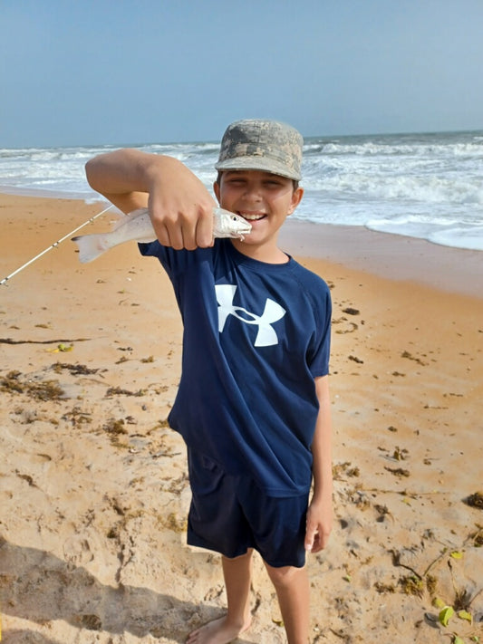 Beach Fishing Charter Deposit – Reserve Your Trip with Fishin’ Girl (Guided Surf Fishing)